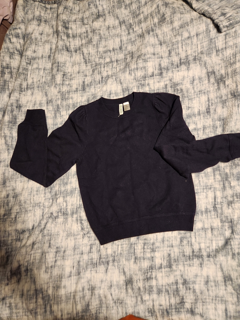H&M Navy Blue Crewneck Sweater